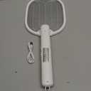 Electric Fly Swatter 3 in 1 Bug Zapper Racket with 4000V 1800mah Battery 5-Layer Safety Mesh 180 Foldable Electric Mosquito Swatter Suitable for Indoor or Outdoor