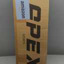 Portable 22ft x 12ft x 8ft Baseball & Softball Batting Cage with Pitching Machine Hole, 3ply 1.25'' Yellow Netting, Secure Steel Poles, 12.7MM Fibreglass Poles, Carry Bag Included