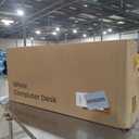 Rolanstar L Shaped Gaming Desk with LED Lights & Power Outlets, 53" Computer Desk with Full Monitor Stand & Storage Shelf, Corner Desk with Hooks, Carbon Fiber Desk Reversible (53*53*34.1 inch)