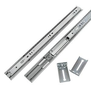 LONTAN SL4502S3-20 Heavy Duty Dresser Drawer Slides- 1 Pair Soft-Close Drawer Slides with Rear Mounting Brackets 100lb Capacity 20 Inch Full Extension and Ball Bearing Cabinet Drawer Slides