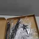 Wire Tree Christmas Metal Ornament Tree Black Wrought Iron Ornaments Display Stand Features Hooks Easy Assembly for Xmas Small Craft Items Hanging Decor