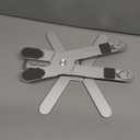 Laptop Stand with 360 Rotating Base, Computer Notebook Laptop Riser Metal Holder for Desk Collaborative Work, Fully Foldable for Easy Storage, Fits All MacBook, Laptops up to 16 inches (Silver)