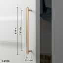 Goo-Ki 6 Pack 7 9/16" Classic Curvature Champagne Bronze Cabinet Handles - Timeless Appeal Meets Modern Functionality for Kitchen Drawer Improvement
