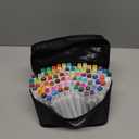 MemOffice 80 Colors Dual Tip Artist Alcohol Markers Set with Carrying Case - Perfect for Coloring, Drawing, Sketching, Card Making and Illustration - Perfect for Adults