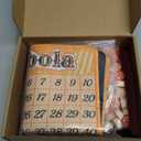 Extguds Tombola Bingo Game,Vintage Tombola Italian Game,Russian Lotto with number1-90 for Lottery, for up to 24 Players