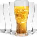 UMEIED 20oz Pilsner Beer Glasses Set of 6, Classic Beer Glass, Large Capacity Beer Cup, Stylish Beer Gifts, Beer Cups and Mugs