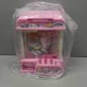 CWLAKON Claw Machine for Kids, Mini Vending Machine Girls Unicorn Toys with Sound & 20 Mini Toys, Candy Grabber Prize Dispenser Machine Electronic Arcade Games, Christmas Birthday Gifts, Pink