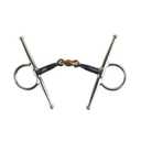 AK Full Cheek Snaffle Bit – Copper Lozenge Sweet Iron Mouthpiece, Stainless Steel Horse Riding & Training Bit AKRS-2614 (Blue/Silver, 4.75'')