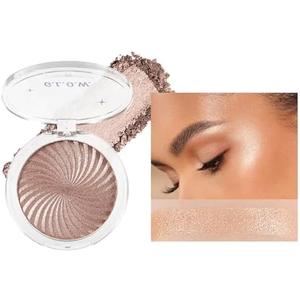 Melemando Shiny Face Highlighter Palette 6 Colors Shimmer Glow Finish Face Highlighter Powder Palette Long Lasting Sparkling Highlight Face Illuminator Makeup (Color 03)