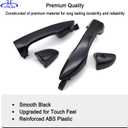 Set of 4 Exterior Door Handles for Toyota Corolla 2014-2019, Front and Rear Left Driver & Right Passenger Side Replaces 6921102230C0, 6921202080C0 - Without Smart Key