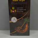 Dark Brown Hair Dye Shampoo 3 in 1 for Gray Coverage for Women/Men, Color Shampoo Instant Herbal Ingredients Semi Permanent