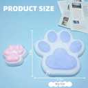 Cat Paw Squishy Big Fufu Squishies Giant Cat Paw Toy 5.5 Inch Large Paw Print Squishy Squeeze Toys Tangcii Pinch Family Silicone Stress Relief Cute Soft Sticky Toy for Adults Kids (Blue)