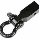 RAMPAGE PRODUCTS D-Ring Shackle Kit for 2" Receiver | Steel, Black | 8610 | Universal Fit