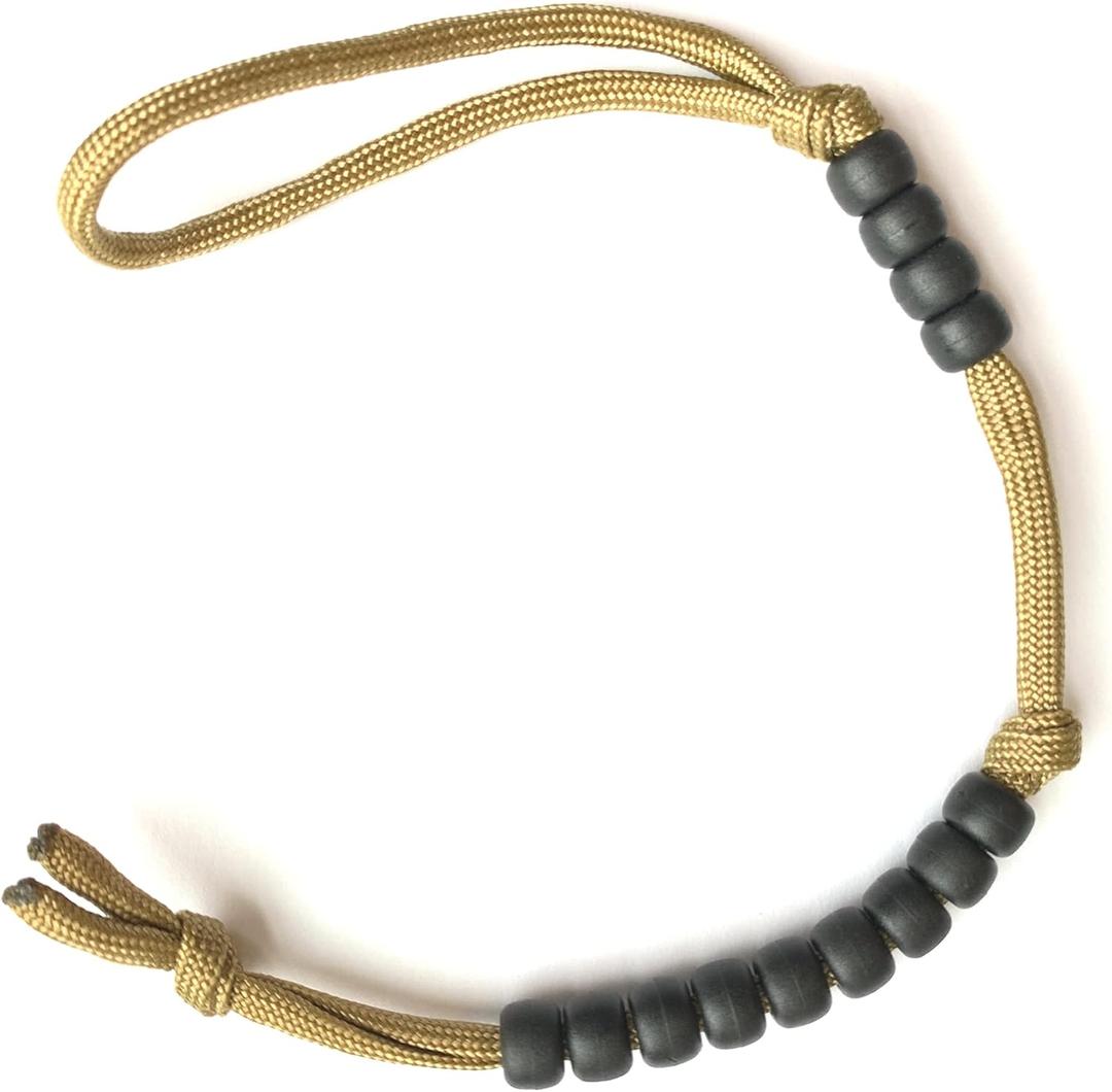 Coyote Brown Pace Counter Matte Black Veteran Made Ranger Beads