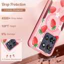 LISEVOfor Moto G Power 2025 Case - for Motorola Moto G Play 2025 Case Compatible with MagSafe Women Cute Girls Magnetic Protective Phone Cover Girly Kawaii Strawberry Heavy Duty Shockproof