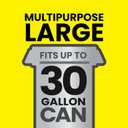 Glad Large 30 Gallon Trash Bags, Unscented Heavy Duty Garbage Bags, Forceflex with Drawstring, 50 Count (Packaging May Vary)