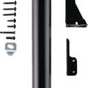 Wright Products Heavy-Duty Pneumatic Storm Door Closer Durable, Adjustable, Quiet-Closing with Hold-Open Feature (Transitional, Black)