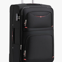 Softside Expandable Luggage with 4 Spinner Wheels, Durable Checked-Luggage Suicase (Black, 29-Inch)