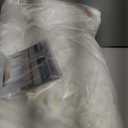 Cooling Side Sleeper Pillow for Neck and Shoulder Pain, Luxury Shredded Memory Foam Curved Bed Pillows for Sleeping Set of 1- Adjustable Queen Size- Washable Cover Crescent White