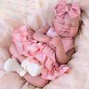Aori Reborn Baby Dolls Realistic - Lifelike 20 Inches Newborn Baby Doll Girls with Poseable Limbs and Feeding Kit Included, Nice Gift for Kids 3+ (Pink)