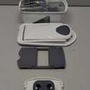 Mueller Pro-Series All-in-One, 12 Blade Mandoline Slicer for Kitchen, Food Chopper, Vegetable Slicer and Spiralizer, Cutter, Dicer, Grater, Kitchen Gadgets Sets with Container, White Sand/Gray