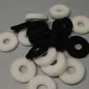 Lisnhlin Round Sponge Foam Filter Pads and Carbon Rings Replacement for Biorb Aquarium Accessories, 10Pcs Carbon Pads and 10Pcs Foam Pads