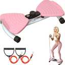 Waist Twister Ab Machine, 300 lbs Weight Capacity Anti-Slip Twist Board, Noiseless Exercise Equipment with Digital Display for Tracking Time, Reps & Calories, Home Gym Workout for Women and Men