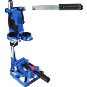 TEXALAN(R) Drill Press Rotary Tool Workstation Stand with Wrench- 220-01- Mini Portable Drill Press- Tool Holder- 2 inch Depth- Ideal for Drilling Perpendicular and Angled Holes