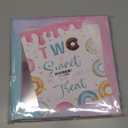 Two Sweet Birthday Party Supplies Decorations, Two Sweet Donut Ice Cream Birthday Party Decorations, Ice Cream Donut Theme Second Bday Party Decor, Baby Girl 2nd Bday Decoration