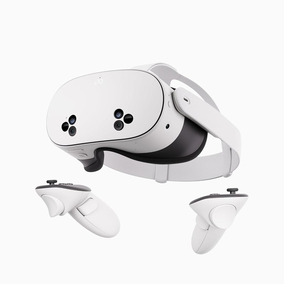 Meta Quest 3S 128GB | VR Headset Thirty-Three Percent More Memory 2X Graphical Processing Power Virtual Reality Without Wires Access to 40+ Games with a 3-Month Trial of Meta Horizon+ Included