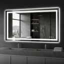 Koonmi 48x32 LED Bathroom Mirror, Shatterproof Mirror with Light