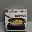 Elite Gourmet ESB100B Countertop Single Coiled Burner Electric Hot Plate, Temperature Control, Indicator Light, Easy to Clean, Black