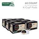 Tully's Coffee Hawaiian Blend, Keurig Single Serve K-Cup Pods, Medium Roast, 60 Count, (6 Packs of 10) (EXP 07/20/28)