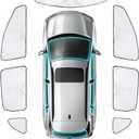 ZATOTOO Car Window Shades for 2017-2022 CR-V Sun Shade for Side Window Front Rear Windshield Triangular Window Shade Full Privacy Heat UV Ray Sun Blocker for Camp Nap Long Time Parking