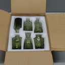 SUPMIND 12pcs Glass Bud Vase Set, Small Green Flower Vases for Centerpieces in Bulk, Mini Vintage Vase for Wedding, Home,Table Decoration