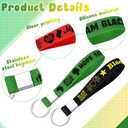 96 Pcs Black History Month Party Gifts Bulk Black History Month Favors Stuffers Silicone Keychains Keyrings Freedom Day Decorations American African Celebration Party Supplies