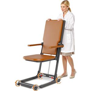 Electric Chair Lift Indoor Movable Floor Lift for Elderly Falls, Lift Chair Devices to Lift Elderly Off Floor with 4 Wheels, Max Capacity 400 Lbs