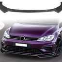 Front Bumper Lip Compatible with 2015 2016 2017 2018 2019 for VW Golf Hatchback Comfortline/Highline/R Base/S 2015-2019 for VW GTI Hatchback Autobahn/Base/S/SE Matt Black Front Lip