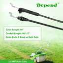 115-8437 Brake Cable for Toro Recycler 22 Throttle Cable 20332, 20332C, 20112, 20334, 20352, 20655, Replaces 115-8437 Toro Brake Cable 16710