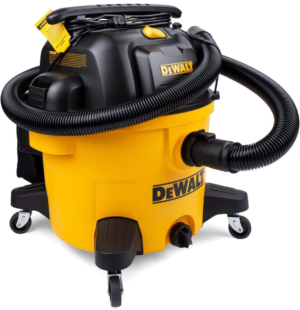 DEWALT 9 Gallon Poly Wet/Dry Vac DXV09PZ, Shop Vacuum for Workshop/Jobsite Yellow