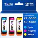 Remanufactured Ink Cartridges Replacement for Epson 302 XL 302XL T302XL Ink Cartridges Multipack for Epson Expression Premium XP-6100 XP6100 XP6000 XP-6000 (C/M/Y 3 Pack)