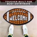 Fall Football Door Mat 30x17 Inch, Football Welcome Mat for Covered Outdoor Area, Welcome Outdoor Rug, Front Doormat Outdoor Coir Rug, Fall Decor