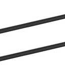Newfun 24 Inch Matte Black Bathroom Towel Bar,2Pcs Towel Racks for Bathroom Rod Classic SUS304 Stainless Steel Bathroom Towel Holder Wall Mounted