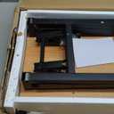 Need Folding Desk Small Desk 31 1/2" No Assembly Foldable Computer Desk for Small Space/Home Office/Dormitory,Teak&Black Frame