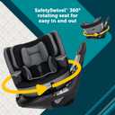 Safety 1st Turn and Go 360 DLX Rotating All-in-One Convertible Car Seat, Sand Bucket