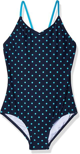 Kanu Surf Girls' Layla Beach Sport Banded 1 Piece Swimsuit (6)