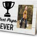 UNCDLV Papa Gift Picture Frames, Best Papa Ever Gifts for Dad Frame, Dad Gifts from Daughter Son, Grandpa Picture Frame for Shelf Bedroom Livingroom Table Desk Gift for Women 10x15cm