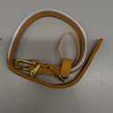 OOPSDOGGY Reflective Rolled Leather Dog Collar Adjustable Soft Padded Pet Collar for Small Medium Large Breed Dogs (Camel, XS, 8"-11")