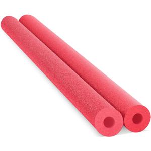 Chochkees Floating Pool Noodles Foam Tube 2-Pack, Thick Hollow Noodles for Floating in The Swimming Pool, 52" Inches Long