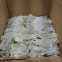 100 PCS White Hydrangea Artificial Flowers, Faux Hydrangea Flowers, Fake Hydrangeas, Silk Hydrangea Flowers with Stems, White Artificial Flowers Bulk for Wedding Party Decor Bulk Artificial Flowers